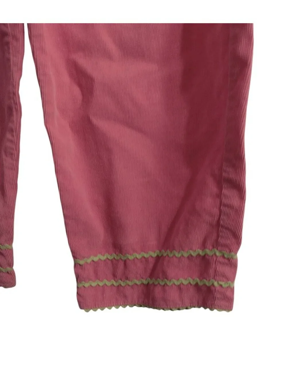 Vive La Fete Corduroy Smocked Poodle Pants Set 6X Pink Vtg Peter Pan Embroidered